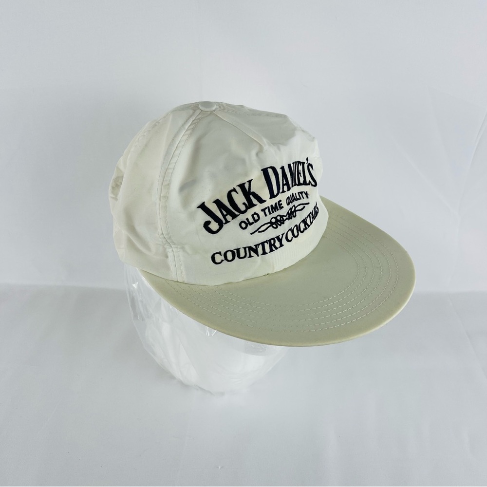 Vintage JACK DANIEL'S Whiskey  hat  Long Big Brim Adjustable Cap “RARE”